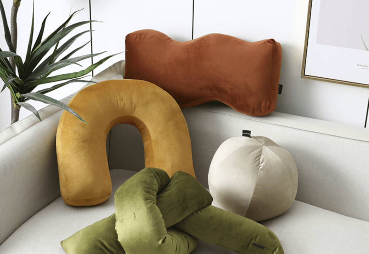 Soft Retro Shapes Cushion