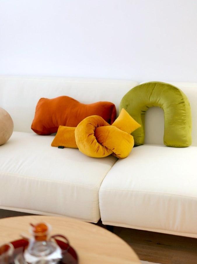 Soft Retro Shapes Cushion