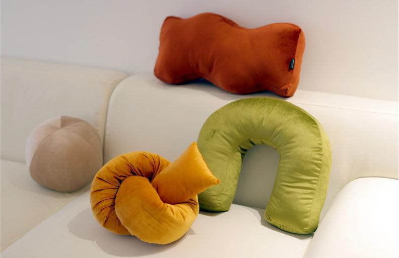 Soft Retro Shapes Cushion