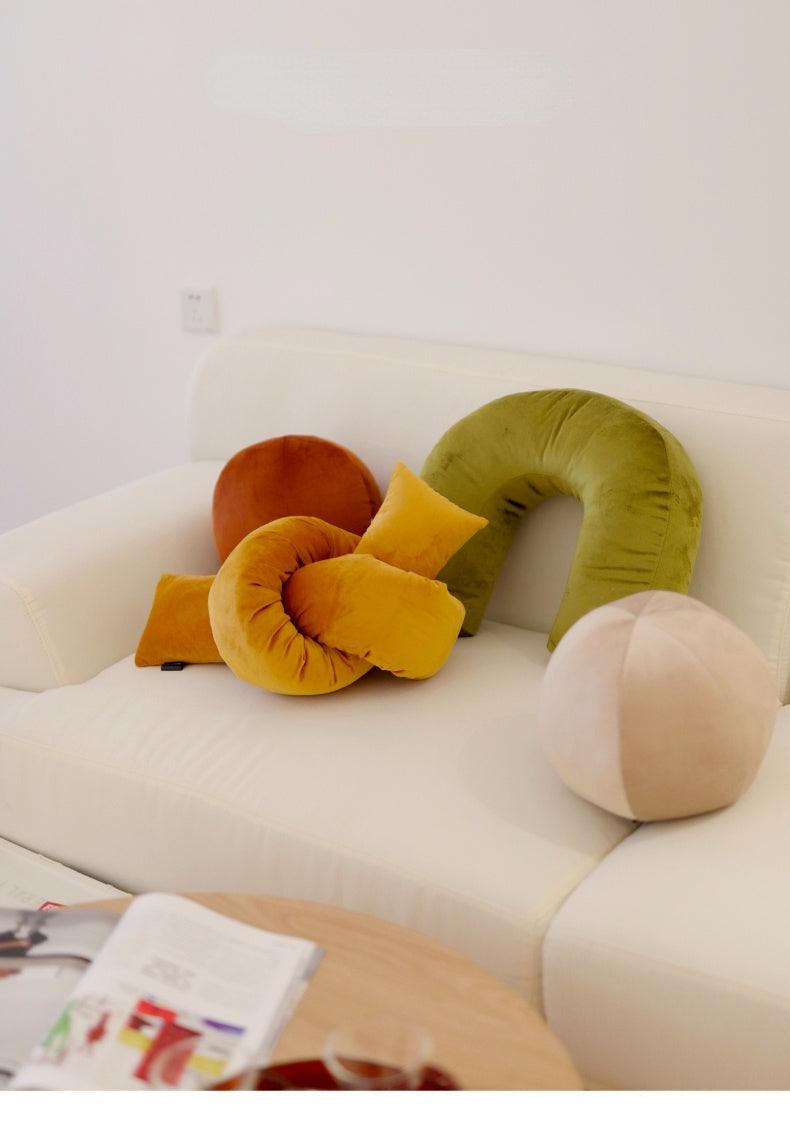 Soft Retro Shapes Cushion